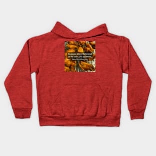 Hot Wings/Not Budging Kids Hoodie